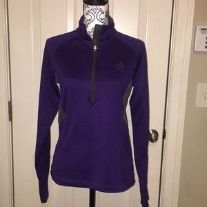 Women’s Under Armour Quarter-zip Top. AAC logo.